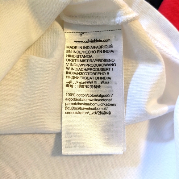 Calvin Klein Jean crop top, white, size L - Picture 6 of 6